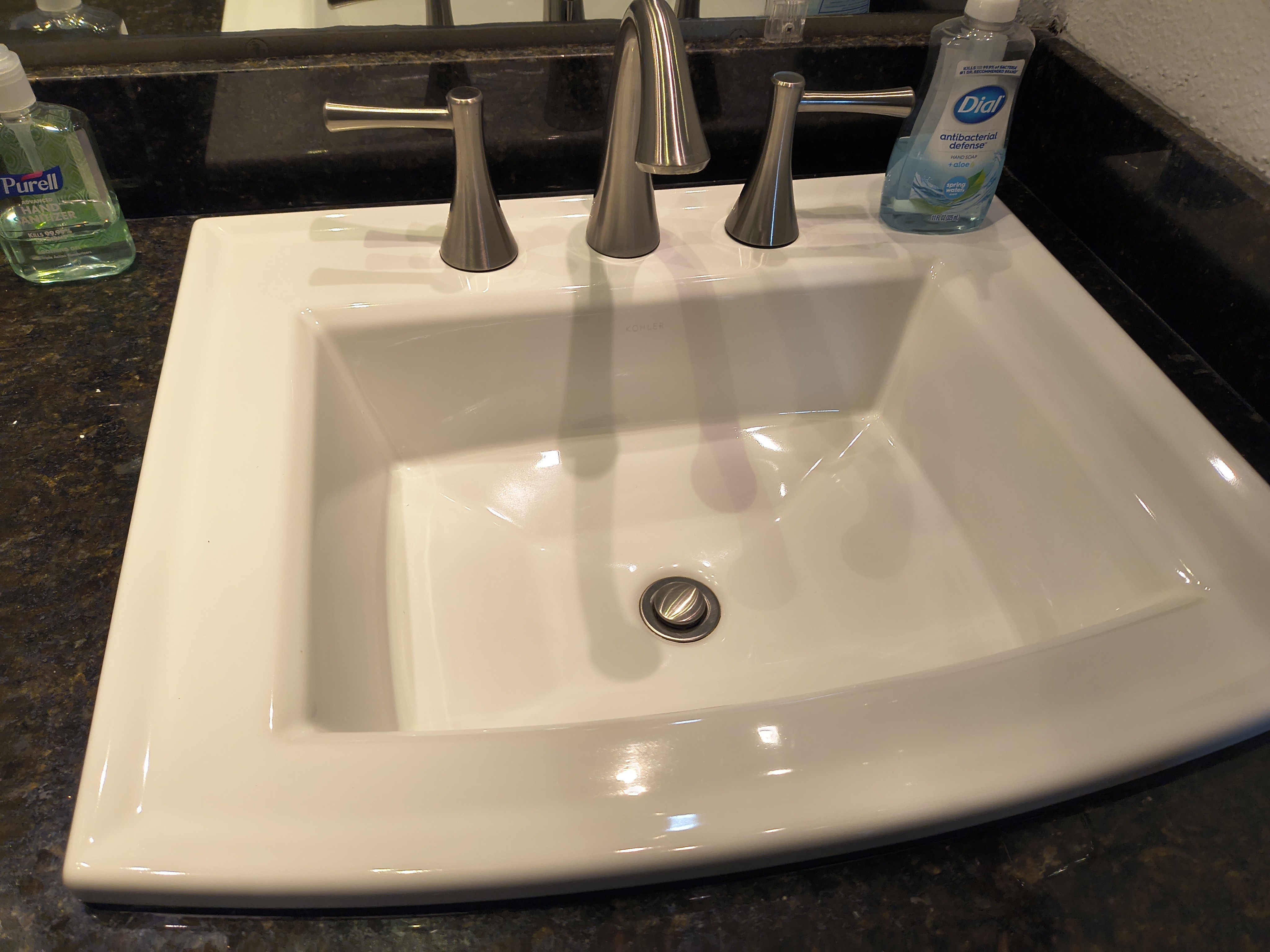 After bathroom sink cleaning