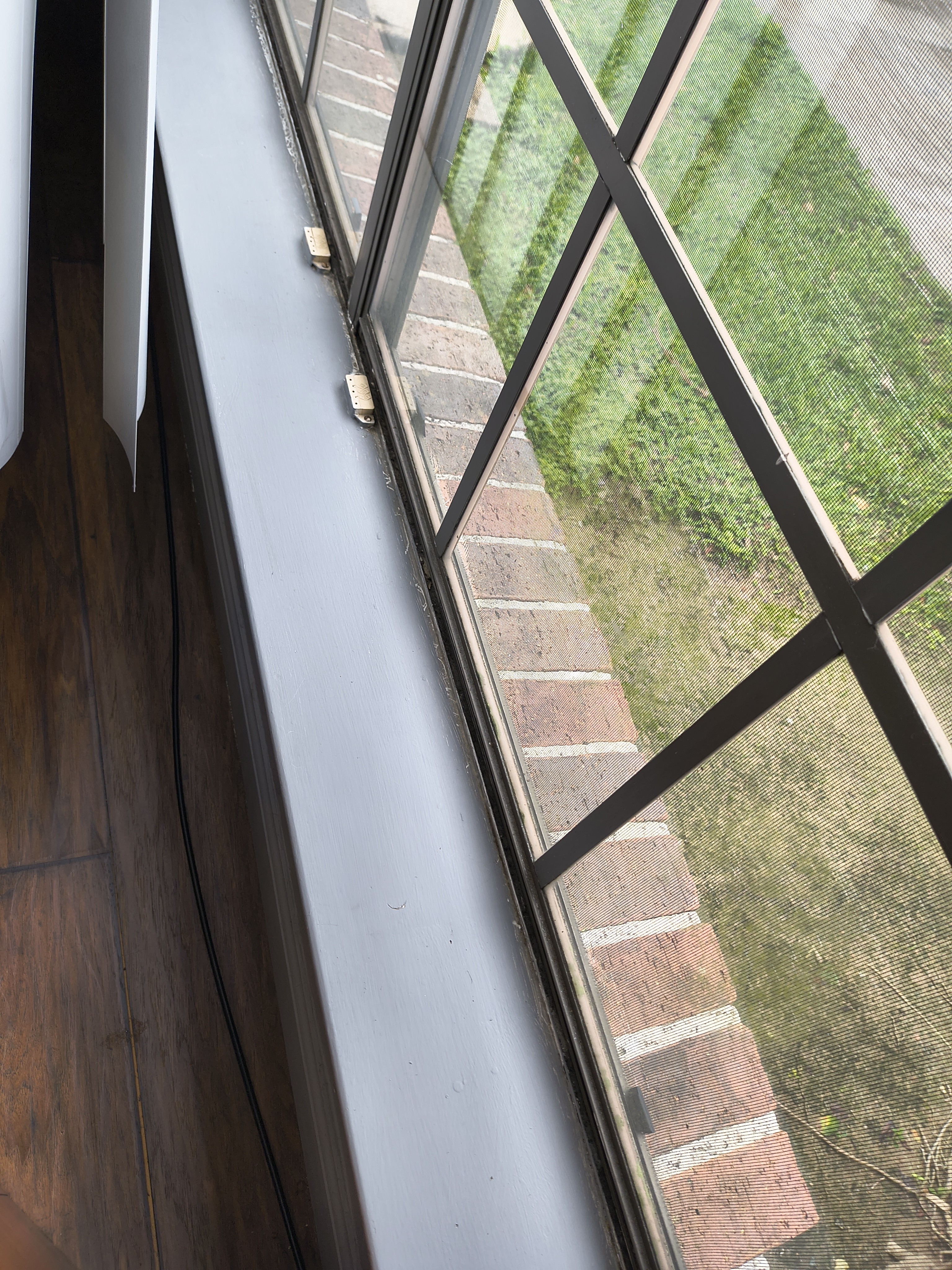After window track cleaning